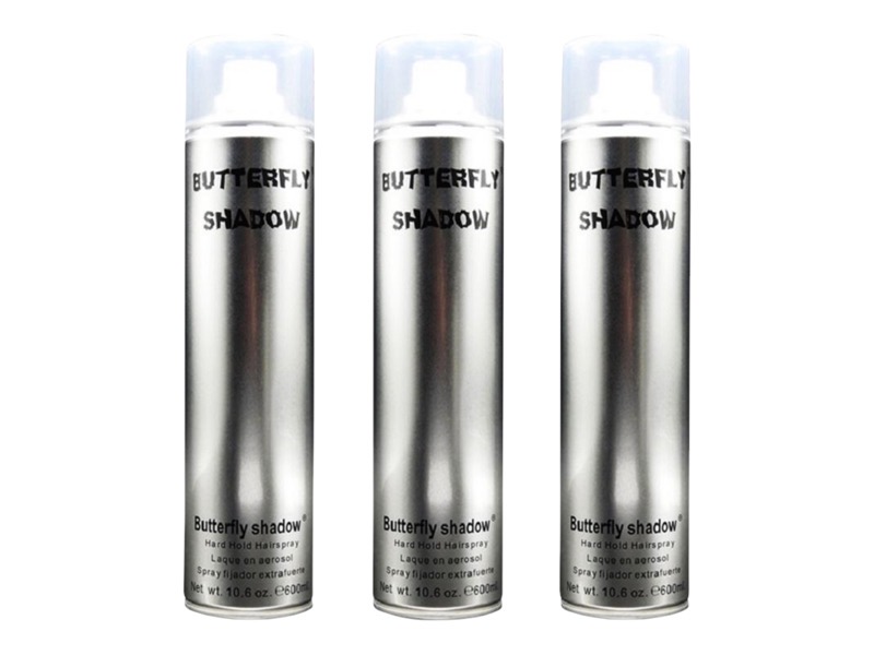 Butterfly Shadow Hair Spray 600ml x 3