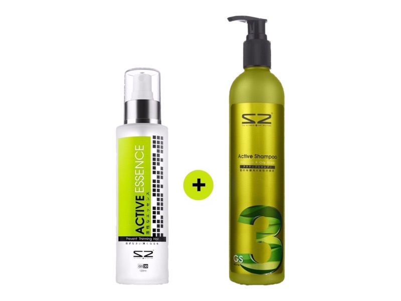 S2 GS30 Active Essence - 120ml + S2 GS3 Active Shampoo 350ml
