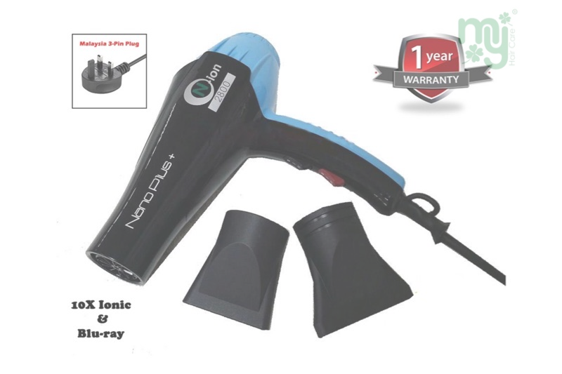Nano Plus+ Nano Ionic 2800 Made in Italy Professional Salon Hair Dryer 2000W