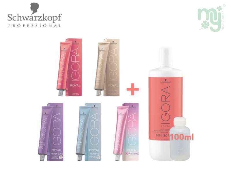 Schwarzkopf Igora Royal Color Tube (60ml) with 100ml Developer/Peroxide