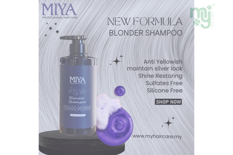 Miya Professional Blonder Shampoo 500ml -Anti Yellowish
