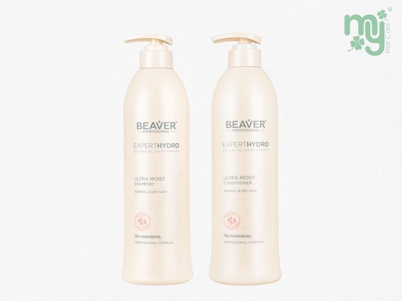 Beaver Expert Hydro Ultra Moist Shampoo & Conditioner (768ml) -For Normal to Dry Hair