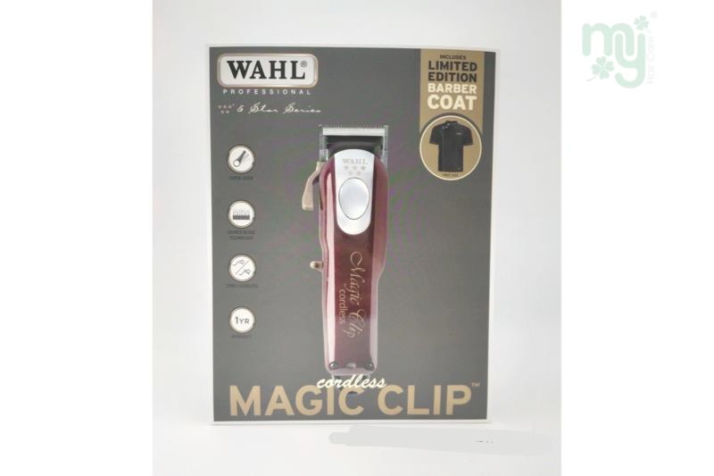 Wahl Cordless Magic Clip FREE Barber Coat Clipper 5 Star Series Original WAHL -Limited Edition
