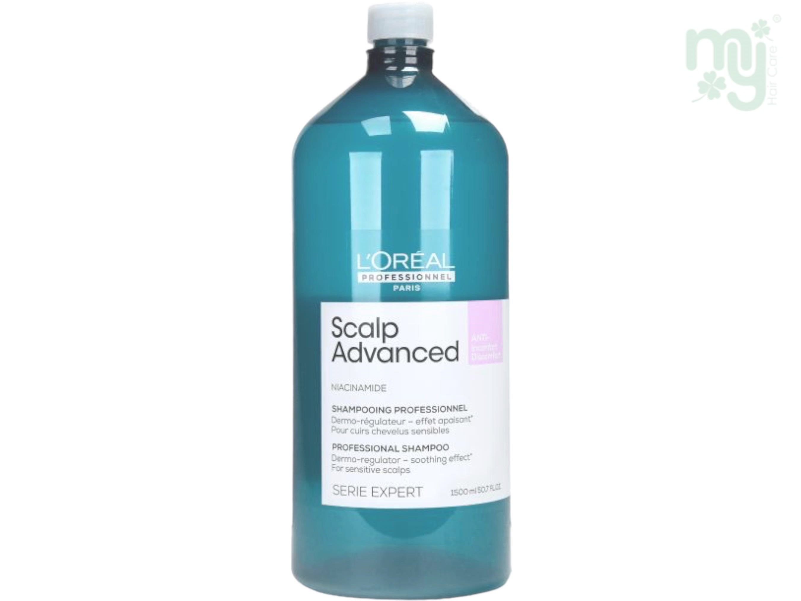 Loreal Professionnel Scalp Advanced Anti-Discomfort Dermo-Regulator (Sensi Balance) Shampoo For Sensitized Scalp 1500ml