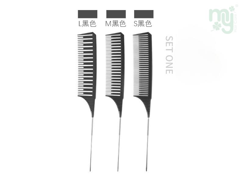 High light Comb Set in 3pcs Hairbrush Hair Styling Combs Tailed Comb Set
