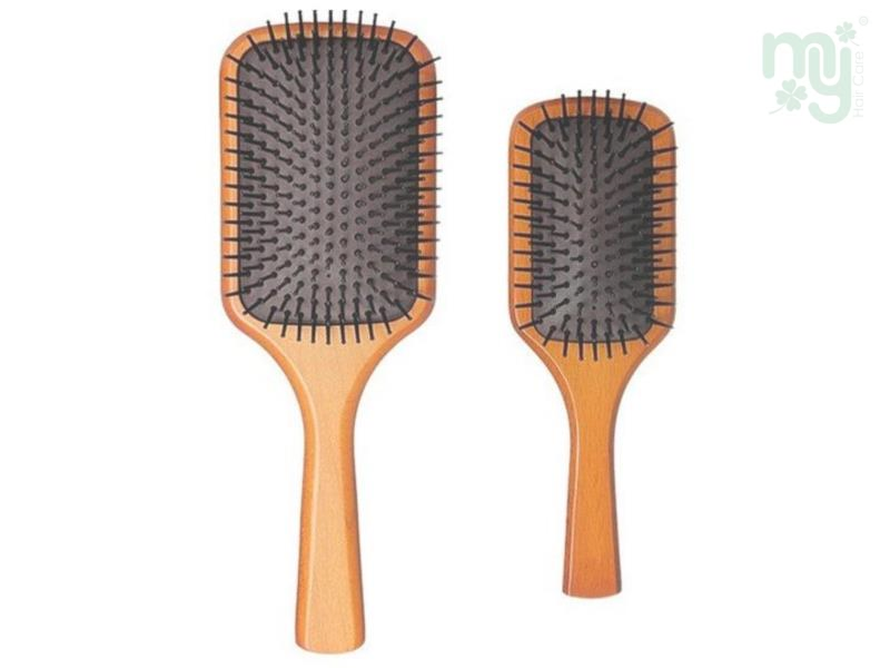 Wood Massage Paddle Brush
