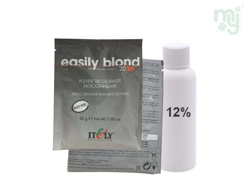 Italy Bleaching Powder Easily Blond - 30g + Peroxide 60ml