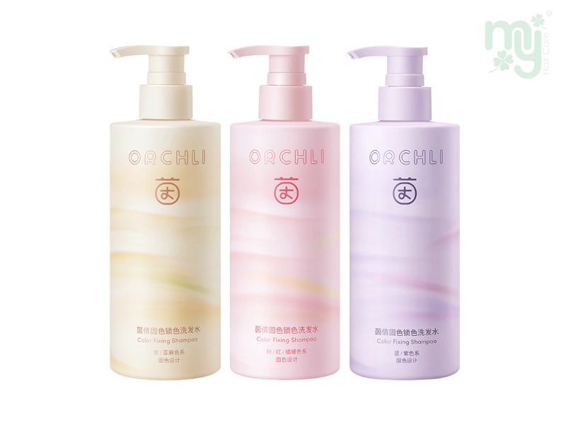 Orchli Color Fixing Shampoo / Conditioner 300ml -Silver Ash&Matt / Pink /  Blue & Violet