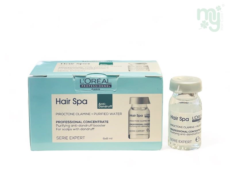 LOreal Professionnel Hair Spa Purifying Concentrate Hair Scalp Treatment Serum 8 ml Pack of 6 (8 ml) -New