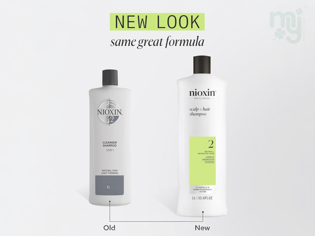Nioxin System 2 Cleanser Shampoo 1000ml -NEW