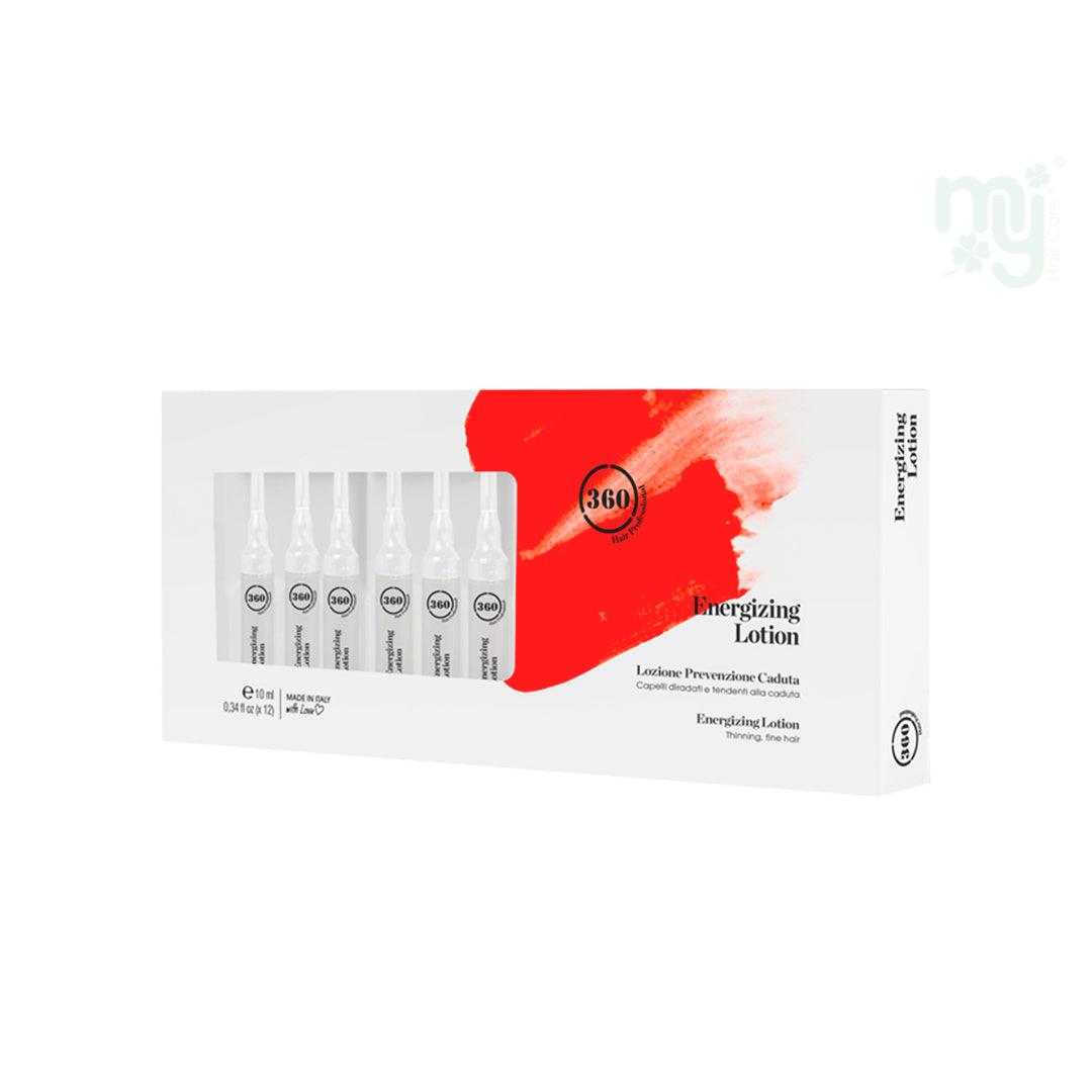 360 Hair Professional Energizing Lotion 10mlx12 -for thinning,fine hair
