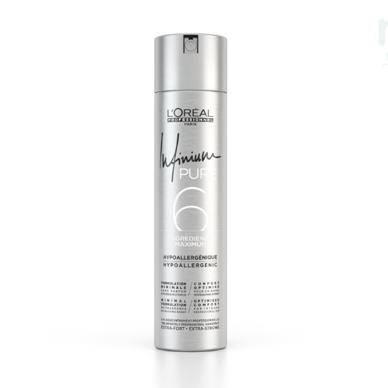 Loreal Professionnel Infinium Pure 6 Hair Spray 300ml -Extra Strong Hold 