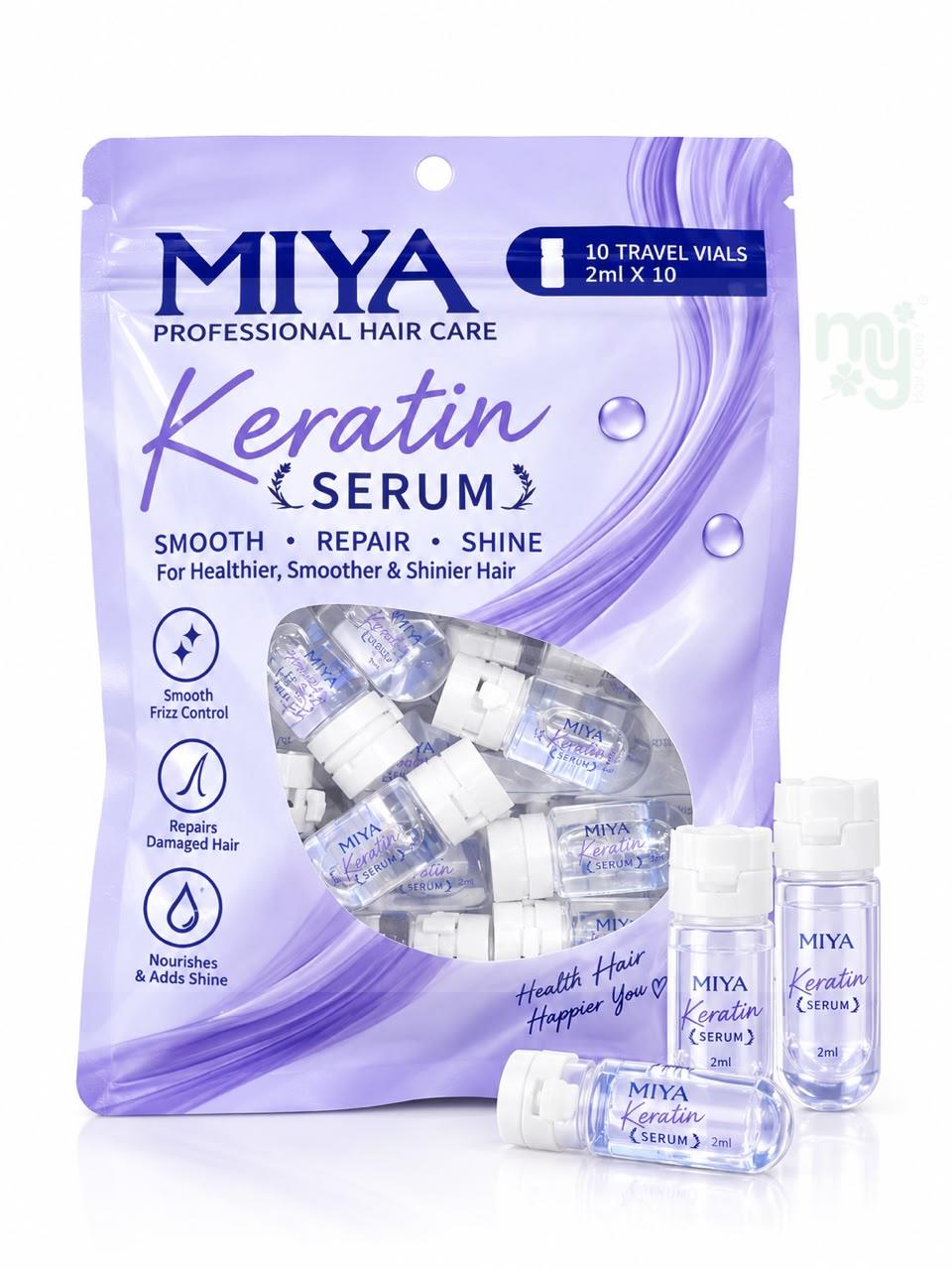 MIYA KERATIN SERUM TRAVEL VIALS 2ML X 10